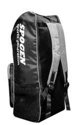 spogen cricket backpack kit bag silver color