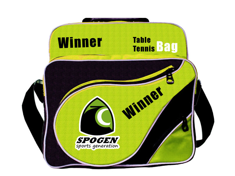 table tennis kit bag green color